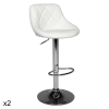 Set di 2 sgabelli da bar in similpelle Kingston C noce/nero | Leroy Merlin