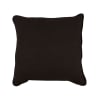 Coussin en lin noir 40cm