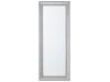 Specchio da parete in colore argento 50 x 130 cm
