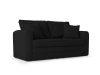Sofá cama 2 plazas de tela negro
