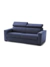2-Sitzer-Schlafsofa aus blauem Stoff