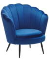 Fauteuil Velours Bleu marine