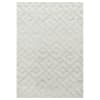 Tapis bohème à relief blanc ivoire 240x340cm