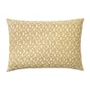 Housse de coussin en coton tissé jaune 40x60