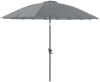 Parasol terrasse en fibre de verre pagode 300 cm cendre