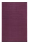 Tapis tissé main pure laine vierge violet lilas 130x190