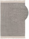 Alfombra de lana gris 120x170