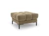 Pouf in velluto, beige