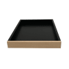 Plateau optionnel pour table à langer bicolore noir - 70x90x10 cm