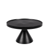 Table basse en métal D60cm noir