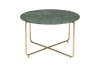 Table basse en marbre D70cm vert