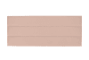 Cabecero de contrachapado y terciopelo rosa palo