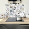 Paraschizzi cucina in alluminio : L90xH70 cm - Multicolore