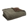 Plaid Amadeus Damier Vert Olive - 130x170 Cm - Doux Et Chaleureux - 100% Polyester - Facile D'entretien - 3