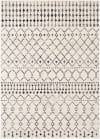Etnhischer Berber Teppich Weiß/Schwarz 130x170