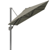 Parasol déporté rectangulaire 3x2 m simple inclinaison taupe