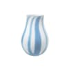 Vase verre bleu 15x22x15cm