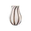 Vase verre gris 15x22x15cm