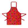 Delantal rojo poliéster 85 x 69 x 1 cm