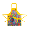 Delantal amarillo poliéster 85 x 69 x 1 cm