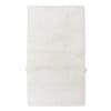 Tapis lavable en laine blanc 80x140