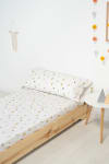 Juego sábanas infantil estampado macedonia - cama105