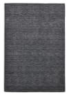 Handgewebter Teppich aus reiner Schurwolle - Dunkelgrau - 40x60 cm