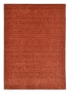 Handgewebter Teppich aus reiner Schurwolle - Terrakotta - 40x60 cm