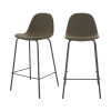 Set aus 2 Stuhl für Mittelinsel khaki, 65 cm
