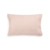 Funda almohada algodón orgánico rosa 35x60