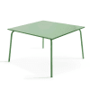 Quadratischer Gartentisch aus Metall Grüner Kaktus