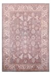 Tapis floral tissé plat - marron 040x060 cm