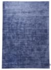 Tappeto tessuto a mano in viscosa - blu - 65x135 cm