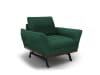 Sessel aus strukturiertem Stoff, grün