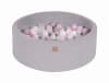 Gris claro piscina de bolas transparente/gris/perla/rosa pastel h30