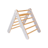 Triangolo Da Arrampicata Con Scivolo Per Bambini - Struttura In Legno Naturale, Rampa Regolabile, Per Interni Da 1 Anno In Su