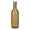 Vase bouteille en verre recyclé ocre H50