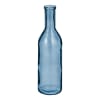 Vaso bottiglia in vetro riciclato blu alt.50