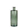 Vase bouteille en verre recyclé vert H40