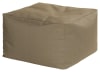 Pouf carré extérieur super qualité Dralon déhoussable brun 80x80x45cm