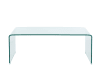 Table basse verre trempé transparent 120cm