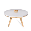 Mesa de dibujo polivalente de madera XXL D90 cm