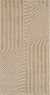 Alfombra beige en relieve - 80x150