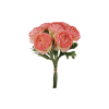 Bouquet de renoncules artificielles rose H40