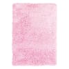 Alfombra suave de piel sintética rosa 160x230