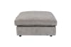 Repose-pied en tissu gris