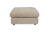 Repose-pied en tissu beige