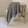 Plaid cotone nero 130x170 cm