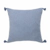 Fodera per cuscino cotone blu petrolio 50x50