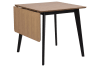 Table à manger carrée extensible en bois L80/120 chêne